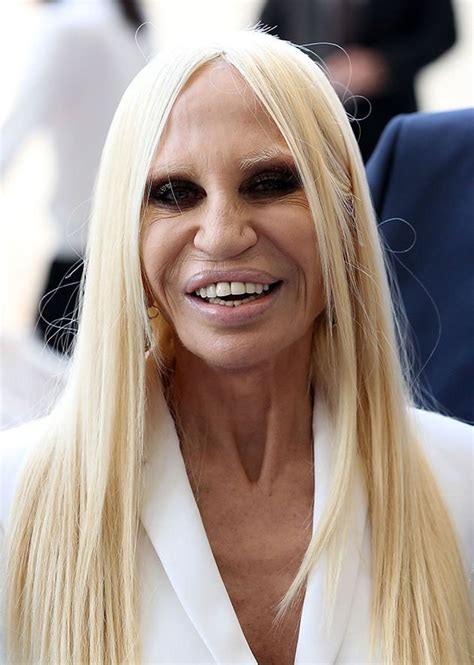 did donatella versace go to fashion school|donatella versace hair.